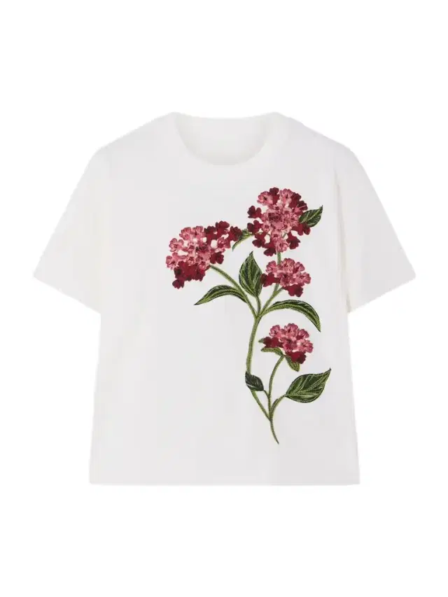 Appliquéd Embroidered Cotton-jersey T-shirt