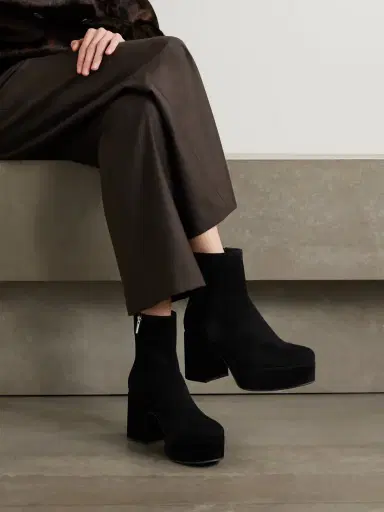 Gianvito Rossi Sally 75 Suede Ankle Boots' | Thumbnail 2 Gianvito Rossi Sally 75 Suede Ankle Boots' | Thumbnail 2