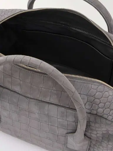 Calvin Klein Collection America Duffle Medium Croc-effect Suede Tote | Thumbnail 5 Calvin Klein Collection America Duffle Medium Croc-effect Suede Tote | Thumbnail 5