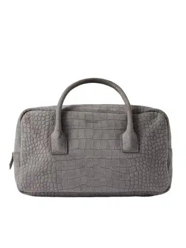 Calvin Klein Collection America Duffle Medium Croc-effect Suede Tote | Thumbnail 1 Calvin Klein Collection America Duffle Medium Croc-effect Suede Tote | Thumbnail 1