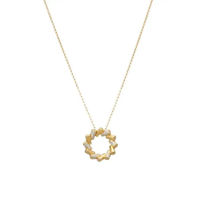 Roberto Coin Roberto Coin Domino 18K Yellow Gold Diamond Pendant Necklace by The Solist