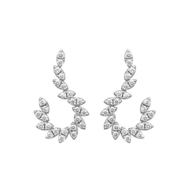 Roberto Coin Roberto Coin Marquesa 18K White Gold Diamond Drop Earrings by The Solist