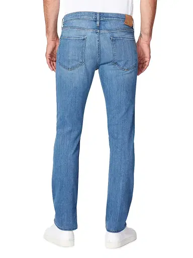 PAIGE Men's Lennox Stretch Slim-Fit Jeans - Medium Blue - Size 40 | Thumbnail 4