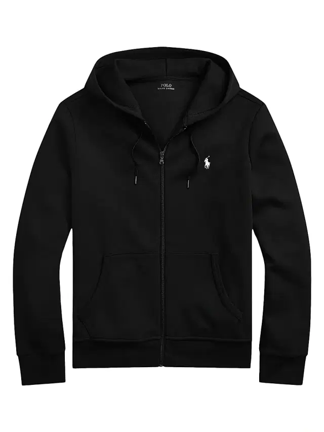 Polo Ralph Lauren Men's Logo-Embroidered Zip-Up Hoodie - Black