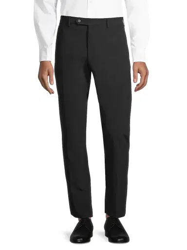 Zanella Men's Noah Flat-Front Pants - Black | Thumbnail 3 Zanella Men's Noah Flat-Front Pants - Black | Thumbnail 3