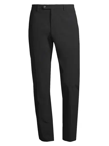 Zanella Men's Noah Flat-Front Pants - Black | Thumbnail 1 Zanella Men's Noah Flat-Front Pants - Black | Thumbnail 1