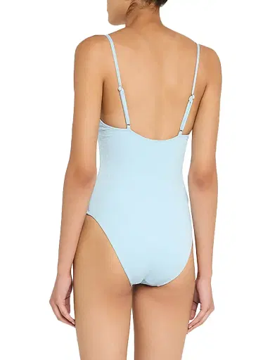 Simkhai Women's Demi Bustier One-Piece Swimsuit - Blue - Size XS | Thumbnail 3 Simkhai Women's Demi Bustier One-Piece Swimsuit - Blue - Size XS | Thumbnail 3
