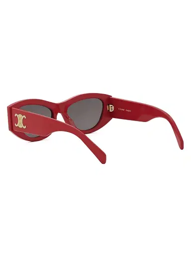 CELINE Women's Triomphe 39MM Cat-Eye Sunglasses - Shiny Red Smoke | Thumbnail 4 CELINE Women's Triomphe 39MM Cat-Eye Sunglasses - Shiny Red Smoke | Thumbnail 4