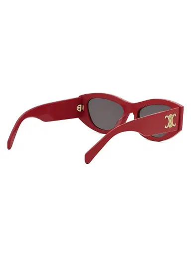 CELINE Women's Triomphe 39MM Cat-Eye Sunglasses - Shiny Red Smoke | Thumbnail 6 CELINE Women's Triomphe 39MM Cat-Eye Sunglasses - Shiny Red Smoke | Thumbnail 6