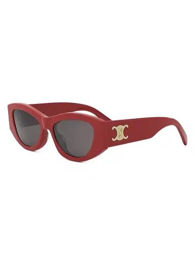 CELINE Women's Triomphe 39MM Cat-Eye Sunglasses - Shiny Red Smoke | Thumbnail 1 CELINE Women's Triomphe 39MM Cat-Eye Sunglasses - Shiny Red Smoke | Thumbnail 1