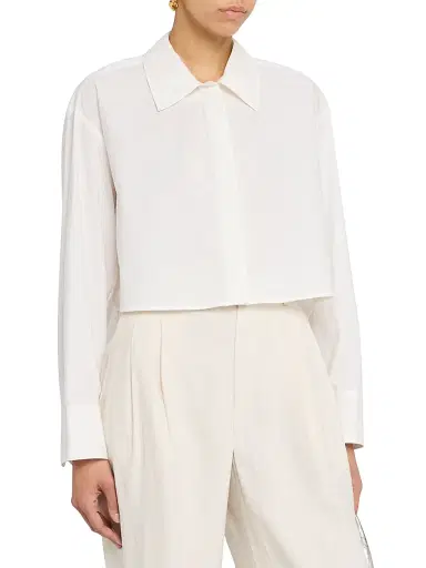 A.L.C. Women's Maude Button-Front Shirt - White - Size XL | Thumbnail 3