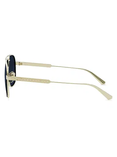 Dior Women's Cannage A3U 58MM Aviator Sunglasses - Shiny Gold Blue | Thumbnail 3 Dior Women's Cannage A3U 58MM Aviator Sunglasses - Shiny Gold Blue | Thumbnail 3
