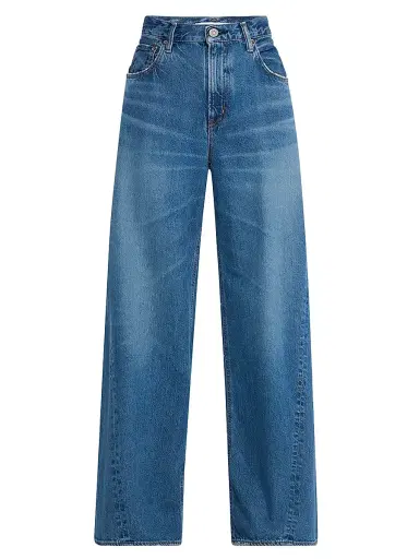 Moussy Vintage Women's Atlanta Twisted Wide-Leg Jeans - Blue | Thumbnail 1
