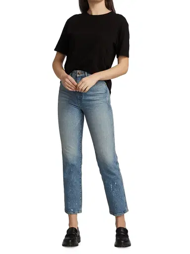 Khaite Women's Mae Short-Sleeve T-Shirt - Black | Thumbnail 2 Khaite Women's Mae Short-Sleeve T-Shirt - Black | Thumbnail 2