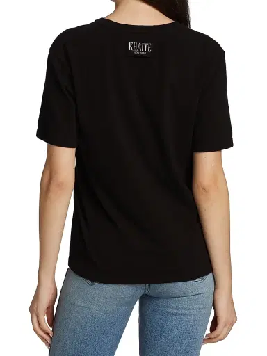Khaite Women's Mae Short-Sleeve T-Shirt - Black | Thumbnail 5 Khaite Women's Mae Short-Sleeve T-Shirt - Black | Thumbnail 5