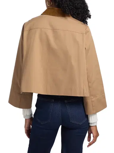 Frame Women's The Small Trench Jacket - Khaki - Size XL | Thumbnail 5 Frame Women's The Small Trench Jacket - Khaki - Size XL | Thumbnail 5