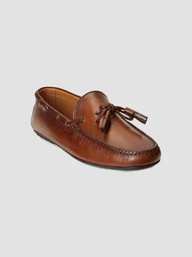 Ralph Lauren Purple Label Men's Harold Hand-Burnished Leather Driving Loafers - Tan - Size 9.5 | Thumbnail 2 Ralph Lauren Purple Label Men's Harold Hand-Burnished Leather Driving Loafers - Tan - Size 9.5 | Thumbnail 2