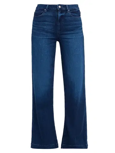 PAIGE Women's Leenah Wide-Leg Jeans - Dark Blue - Size 31 | Thumbnail 1 PAIGE Women's Leenah Wide-Leg Jeans - Dark Blue - Size 31 | Thumbnail 1