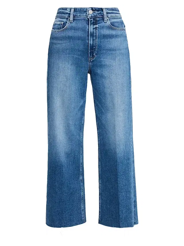 Women's Anessa Raw-Edge Hem Jeans - Light Blue
