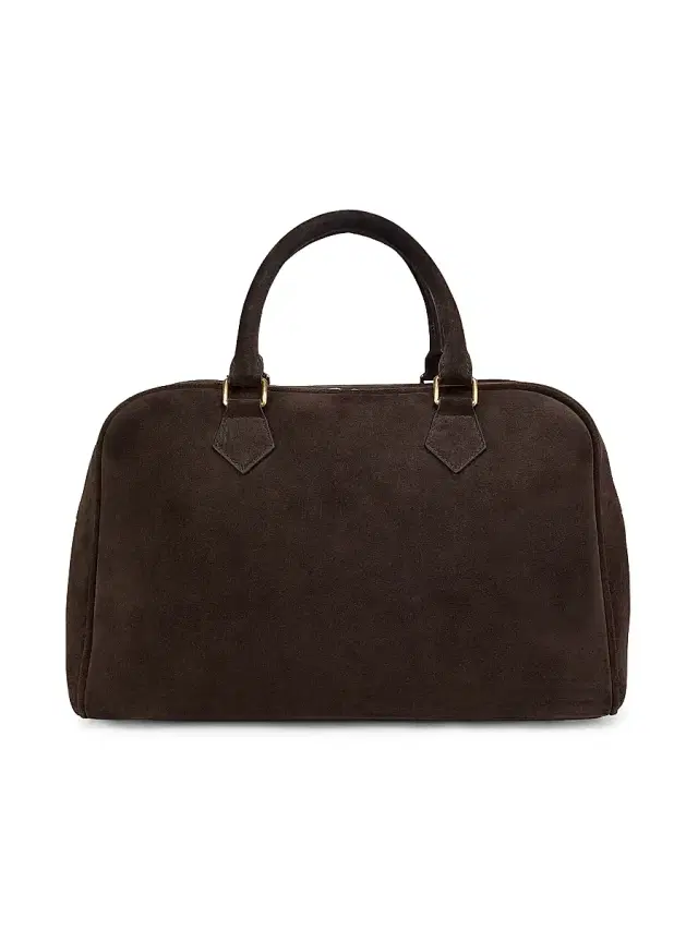 Nili Lotan Women's Jaclyn Suede Top Handle Bag - Espresso