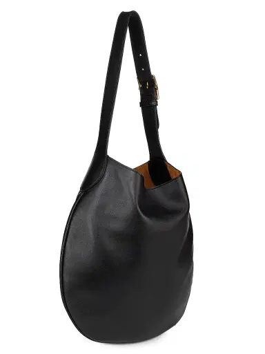 Nili Lotan Women's Jagger Leather Shoulder Bag - Black | Thumbnail 3