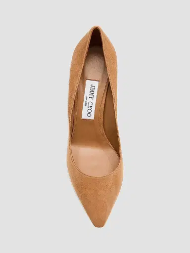 Jimmy Choo Women's Romy 85MM Suede Pumps - Tan | Thumbnail 5 Jimmy Choo Women's Romy 85MM Suede Pumps - Tan | Thumbnail 5