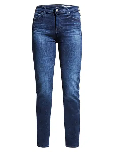 AG Jeans Women's Mari High-Rise Slim-Straight Jeans - Dark Blue - Size 31 | Thumbnail 1 AG Jeans Women's Mari High-Rise Slim-Straight Jeans - Dark Blue - Size 31 | Thumbnail 1