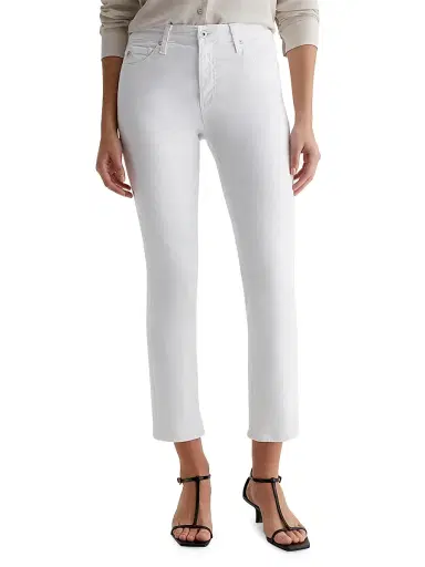 AG Jeans Women's Mari High-Rise Slim-Straight Crop Jeans | Thumbnail 3