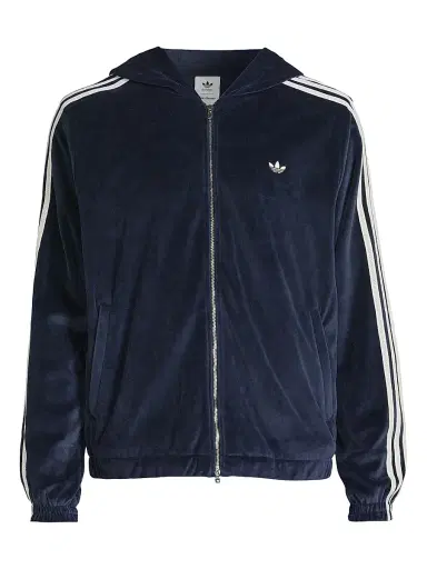 adidas Men's x Wales Bonner Velour Collegiate Track Jacket - Collegiate Navy | Thumbnail 1