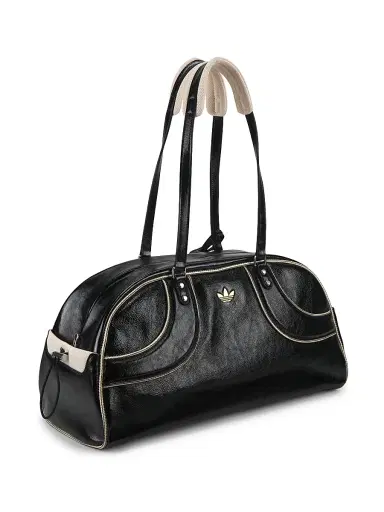 adidas Men's x Wales Bonner Leather Shoulder Bag - Black | Thumbnail 4