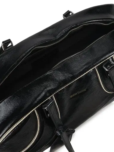 adidas Men's x Wales Bonner Leather Shoulder Bag - Black | Thumbnail 5