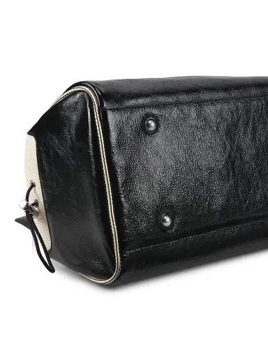 adidas Men's x Wales Bonner Leather Shoulder Bag - Black | Thumbnail 6