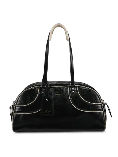 adidas Men's x Wales Bonner Leather Shoulder Bag - Black | Thumbnail 1