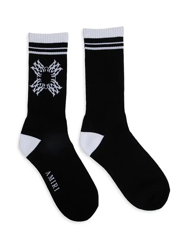 Men's Ma Quad Socks - Black White