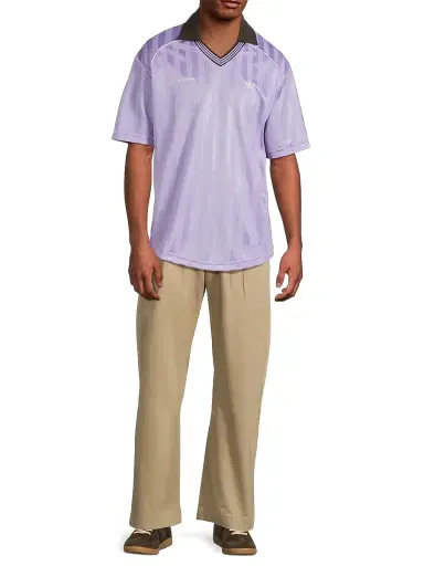 adidas Men's x Wales Bonner Football T-Shirt - Light Purple | Thumbnail 2 adidas Men's x Wales Bonner Football T-Shirt - Light Purple | Thumbnail 2
