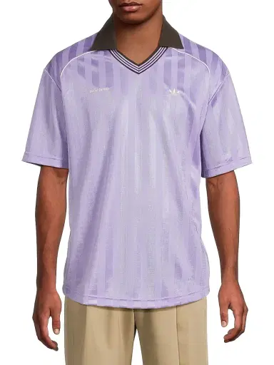 adidas Men's x Wales Bonner Football T-Shirt - Light Purple | Thumbnail 3 adidas Men's x Wales Bonner Football T-Shirt - Light Purple | Thumbnail 3