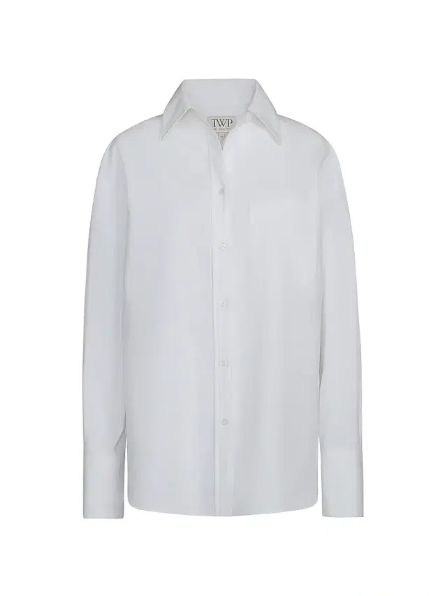 TWP Women's Big Joe Poplin Button-Front Shirt - White