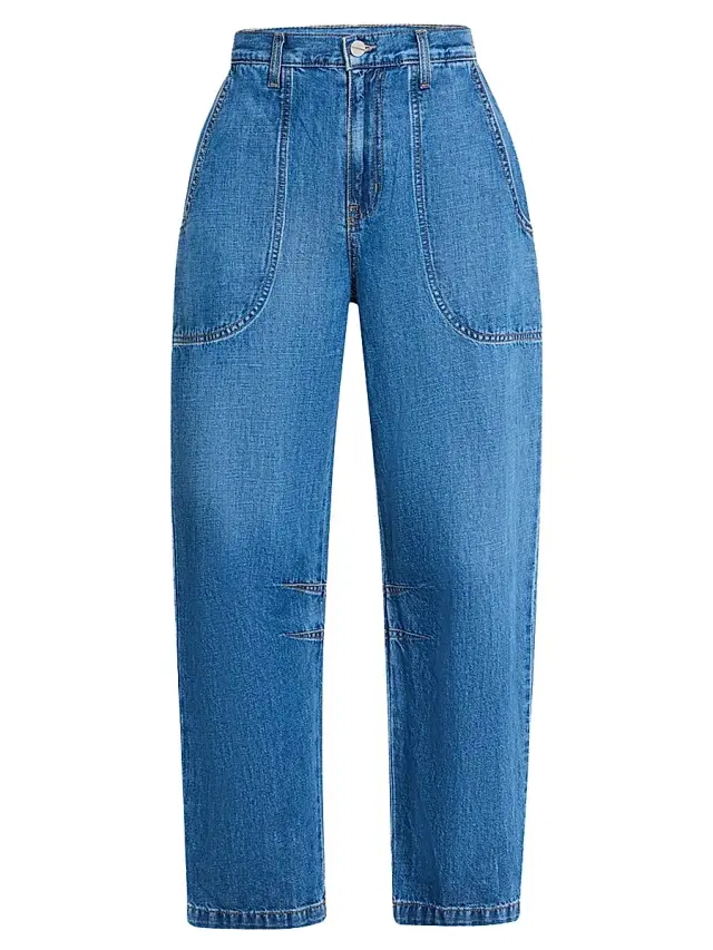 Women's Jetties High-Rise Barrel-Leg Jeans - Blue