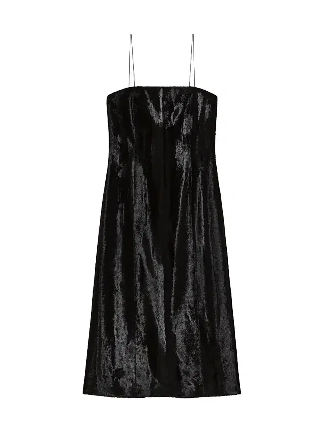 Helmut Lang Women's Pony Faux-Fur Midi-Dress - Black