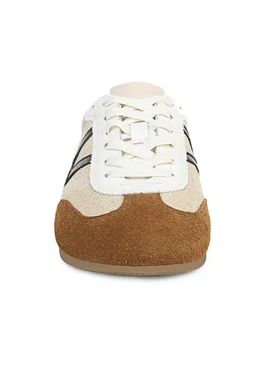 Veronica Beard Women's Riviera Slim Leather-Suede Trainer Sneakers - Sand - Size 11 | Thumbnail 3