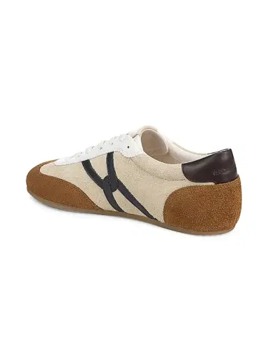 Veronica Beard Women's Riviera Slim Leather-Suede Trainer Sneakers - Sand - Size 11 | Thumbnail 4