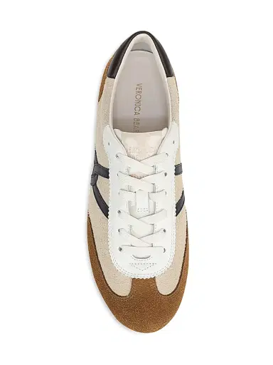 Veronica Beard Women's Riviera Slim Leather-Suede Trainer Sneakers - Sand - Size 11 | Thumbnail 5