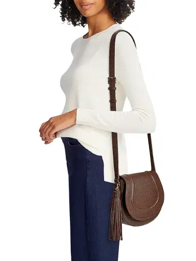 GiGi New York Women's Jenni Pebbled Leather Saddle Bag | Thumbnail 2 GiGi New York Women's Jenni Pebbled Leather Saddle Bag | Thumbnail 2