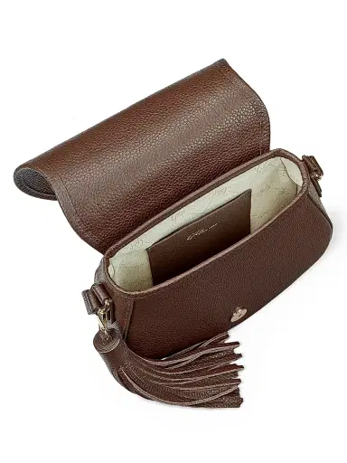 GiGi New York Women's Jenni Pebbled Leather Saddle Bag | Thumbnail 3 GiGi New York Women's Jenni Pebbled Leather Saddle Bag | Thumbnail 3