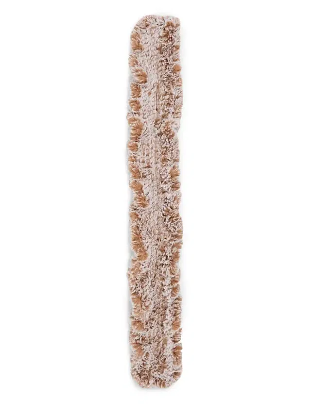 Surell Women's Faux Rex Rabbit Fur Knit Ruffle Pull Scarf - Brown