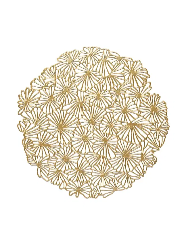 Pressed Daisy Placemat - Gilded