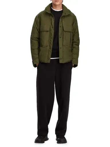 Canada Goose Men's Kirby Snap-Front Utility Jacket - Military Green - Size XL | Thumbnail 2 Canada Goose Men's Kirby Snap-Front Utility Jacket - Military Green - Size XL | Thumbnail 2