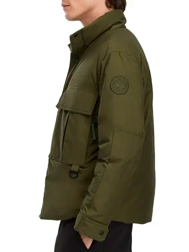 Canada Goose Men's Kirby Snap-Front Utility Jacket - Military Green - Size XL | Thumbnail 4 Canada Goose Men's Kirby Snap-Front Utility Jacket - Military Green - Size XL | Thumbnail 4