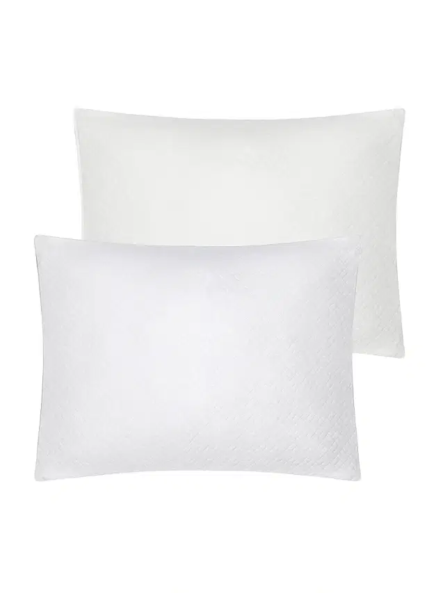 Home Treasures Savannah Quilted Cotton Euro Sham - White