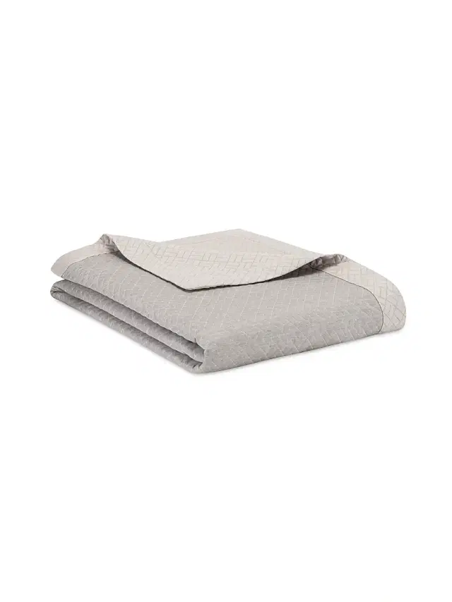 Home Treasures Queen Savannah Quilted Cotton Coverlet - Treebark Queen